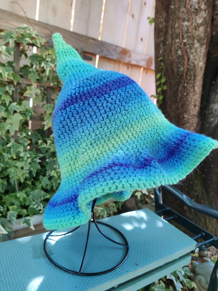 Pointed Witch Hat - Handmade Crochet - Kelpie's Lagoon
