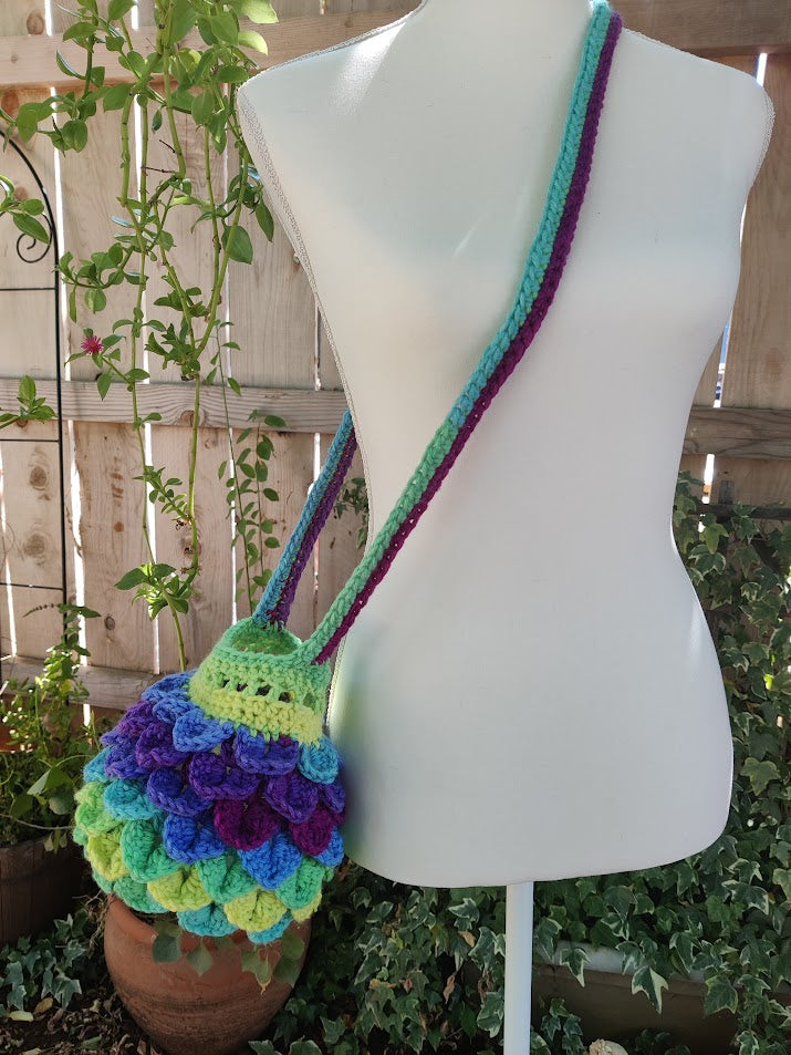 Dragon Scale Bag - Handmade Crochet - Whimsy Woods