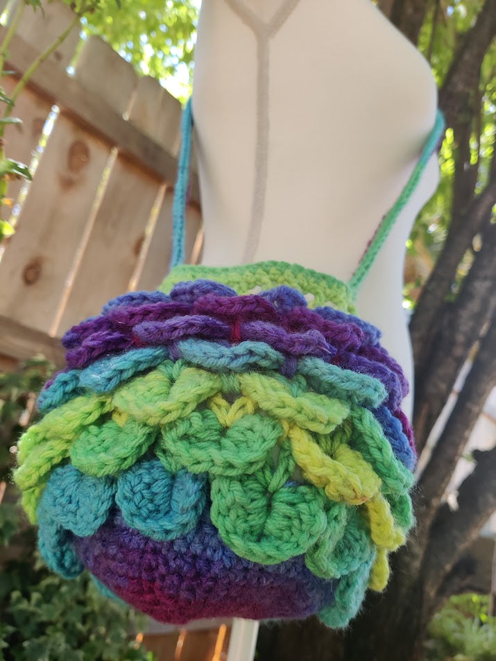 Dragon Scale Bag - Handmade Crochet - Whimsy Woods