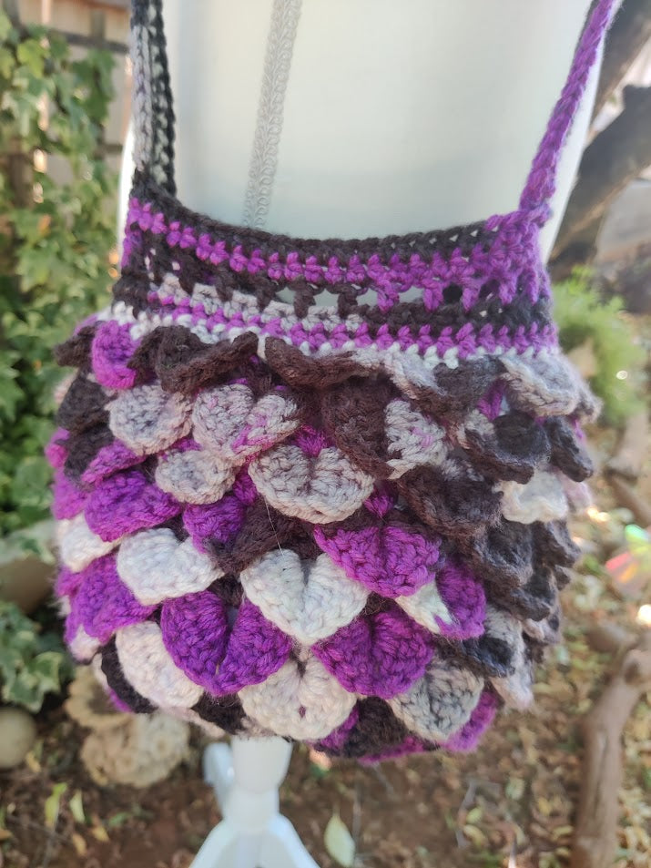 Dragon Scale Bag - Handmade Crochet - Ace